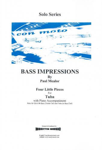 BASS IMPRESSIONS - TUBA & PIANO, SOLOS - E♭. Bass, Con Moto Brass