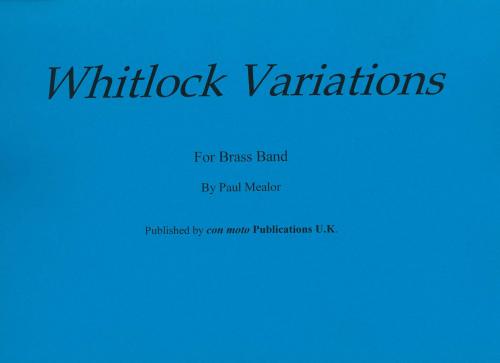 WHITLOCK VARIATIONS - Score only, Con Moto Brass