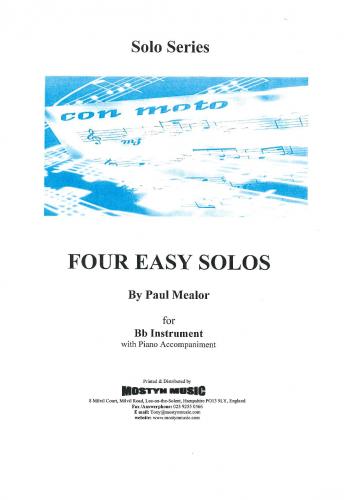 FOUR EASY SOLOS - Bb. Cornet and Paino, SOLOS - B♭. Cornet/Trumpet with Piano, Con Moto Brass