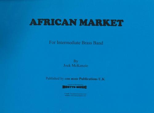 AFRICAN MARKET - Parts & Score, Beginner/Youth Band, Con Moto Brass