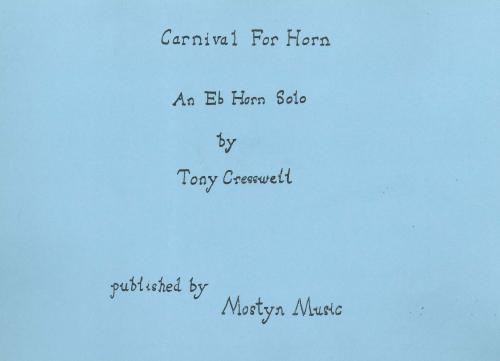 CARNIVAL for Eb. HORN - Parts & Score