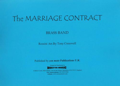 THE MARRIAGE CONTRACT, BRASS BAND - Parts & Score, Con Moto Brass