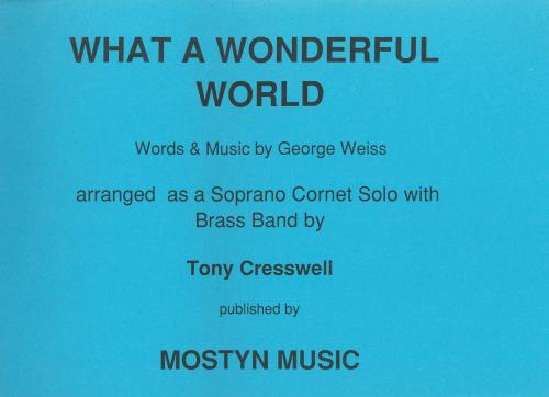 WHAT A WONDERFUL WORLD - Parts & Score, SOLOS - E♭.Soprano Cornet, Con Moto Brass