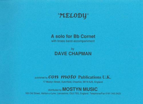 MELODY, BB CORNET SOLO WITH BRASS BAND - Parts & Score