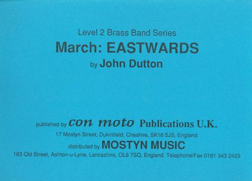 MARCH: EASTWARDS - Score only, Beginner/Youth Band, Con Moto Brass