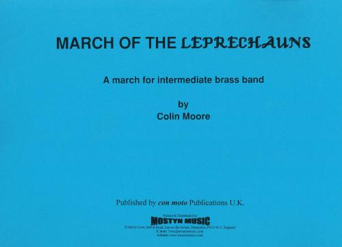 MARCH OF THE LEPRECHAUNS - Score only, Beginner/Youth Band, Con Moto Brass