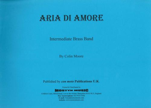 ARIA DI AMORE - Score only, Beginner/Youth Band, Con Moto Brass