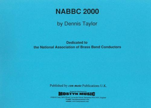 NABBC 2000 MARCH - Parts & Score, Con Moto Brass