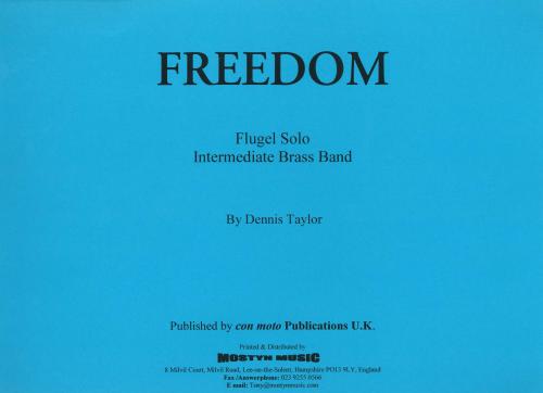 FREEDOM - Score only, Beginner/Youth Band, Con Moto Brass