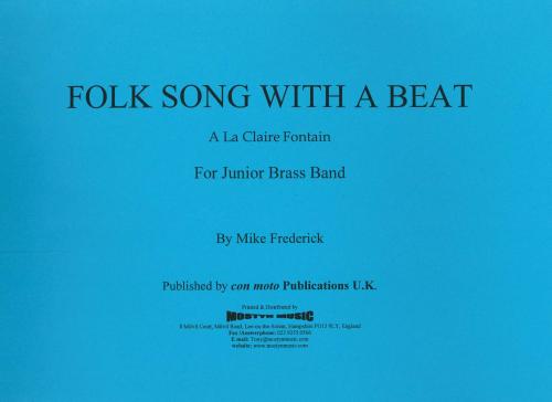 FOLK SONG WITH A BEAT - Parts & Score, Beginner/Youth Band, Con Moto Brass