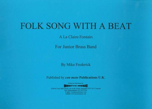 FOLK SONG WITH A BEAT - Score only, Beginner/Youth Band, Con Moto Brass