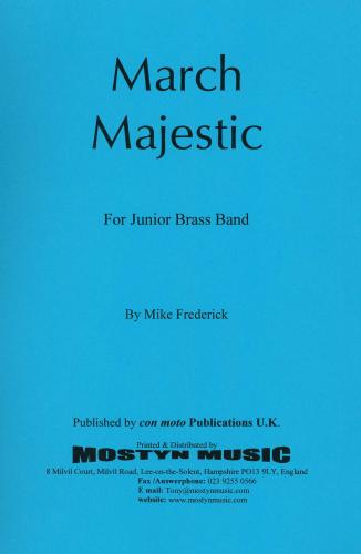 MARCH MAJESTIC - Parts & Score, Beginner/Youth Band, Con Moto Brass