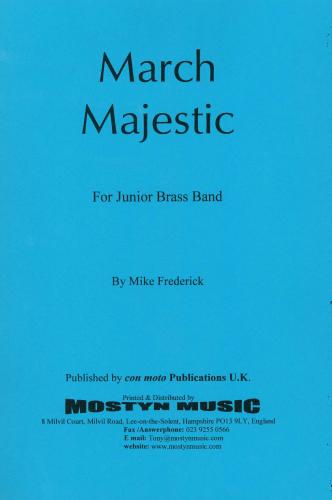 MARCH MAJESTIC - Score only, Beginner/Youth Band, Con Moto Brass