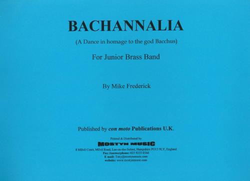 BACHANNALIA - Parts & Score, Beginner/Youth Band, Con Moto Brass