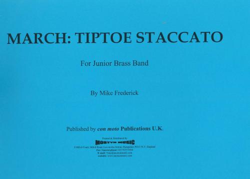 MARCH: TIPTOE STACCATO - Parts & Score, Beginner/Youth Band, Con Moto Brass