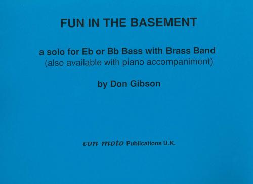 FUN IN THE BASEMENT- Eb.Bass Solo - Score only, SOLOS - E♭. Bass, Con Moto Brass
