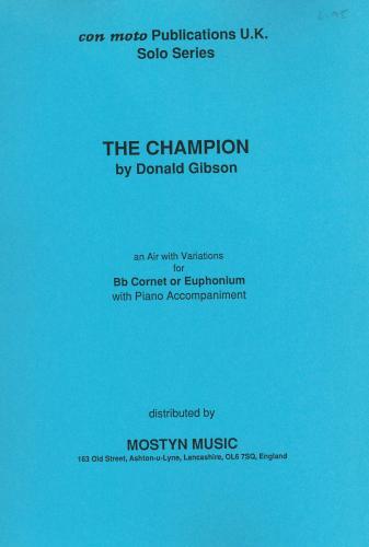 THE CHAMPION, SOLO WITH PIANO, Con Moto Brass