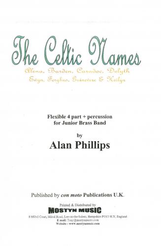 CELTIC NAMES A-H - Parts & Score