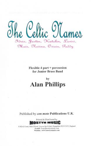 CELTIC NAMES I-P - Parts & Score