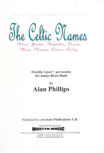 CELTIC NAMES I-P - Score only, Beginner/Youth Band, Con Moto Brass