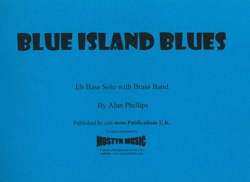 BLUE ISLAND BLUES - Eb. Bass Solo - Parts & Score - Parts & Score, SOLOS - E♭. Bass, Con Moto Brass