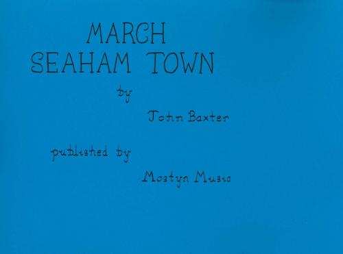 SEAHAM TOWN - Parts & Score, Con Moto Brass