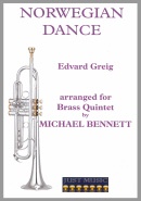 NORWEGIAN DANCE No.2 -  Brass Quintet Parts & Score, Quintets, Michael Bennett Collection