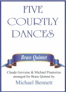 FIVE COURTLY DANCES - Brass Quintet - Parts & Score