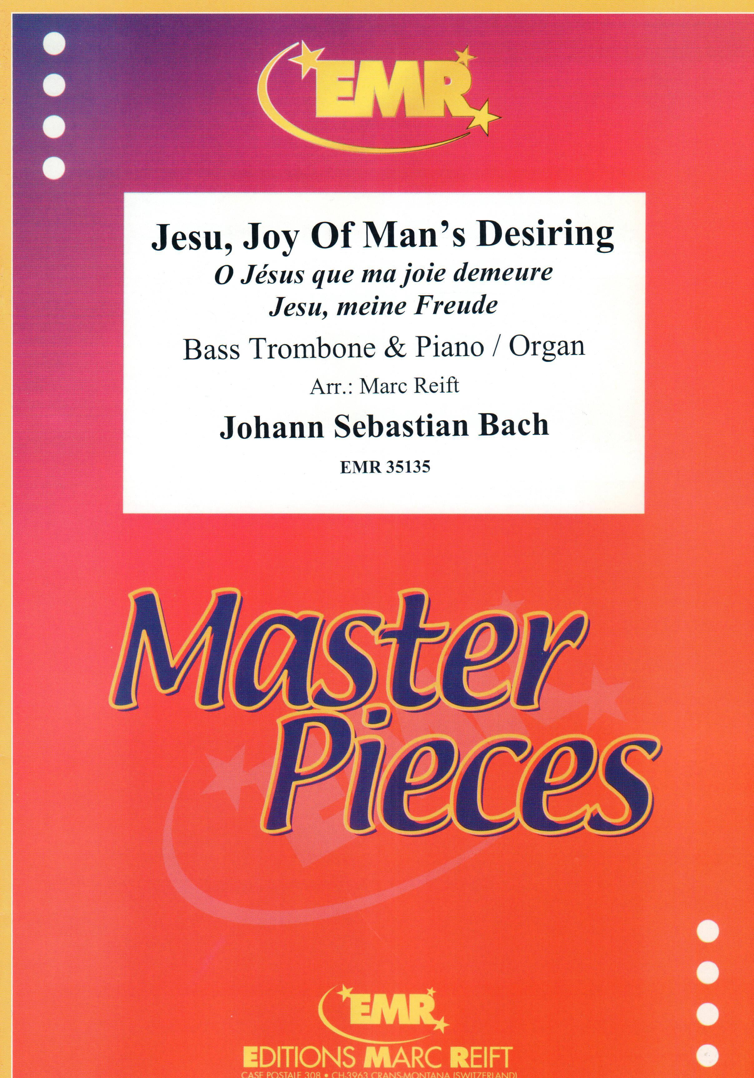 JESU, JOY OF MAN'S DESIRING, EMR Bass Trombone