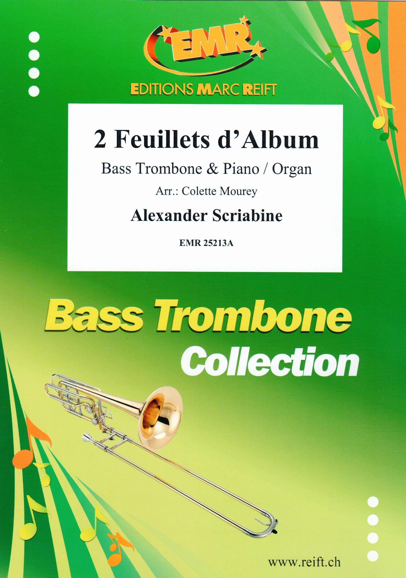 2 FEUILLETS D'ALBUM, EMR Bass Trombone