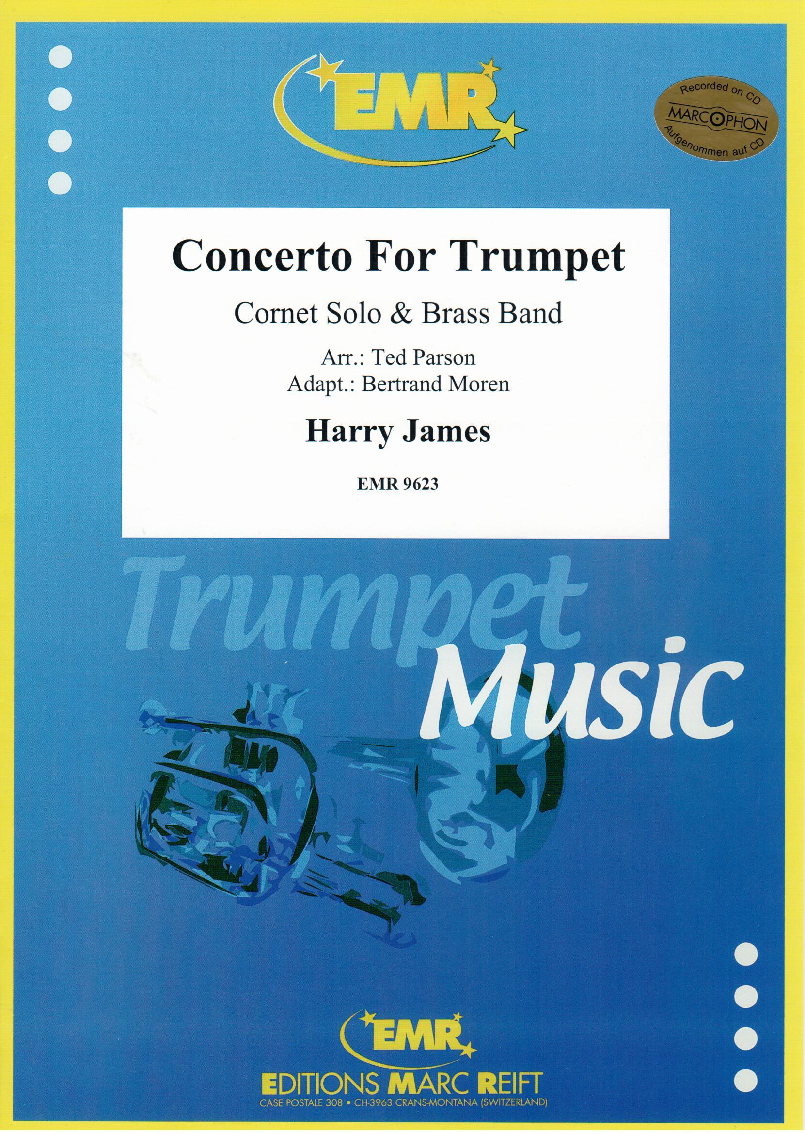CONCERTO FOR TRUMPET - Parts & Score, SUMMER 2020 SALE TITLES, SOLOS - B♭. Cornet & Band