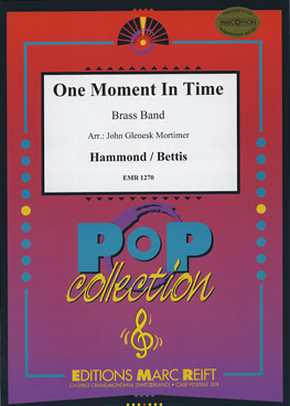ONE MOMENT IN TIME - Parts & Score, Pop Music