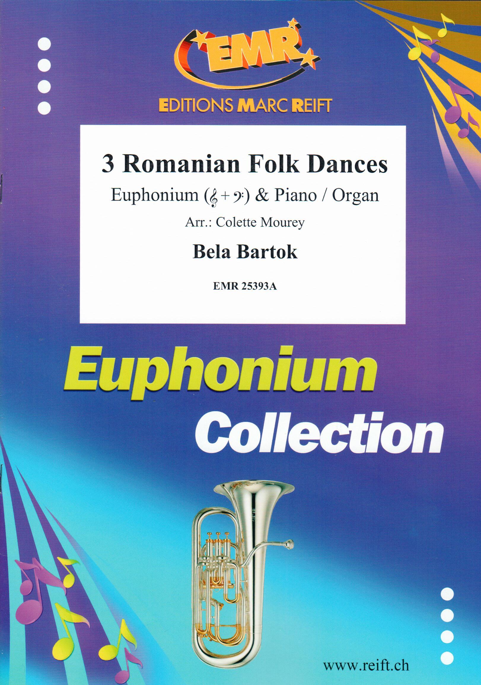 3 ROMANIAN FOLK DANCES, SOLOS - Euphonium