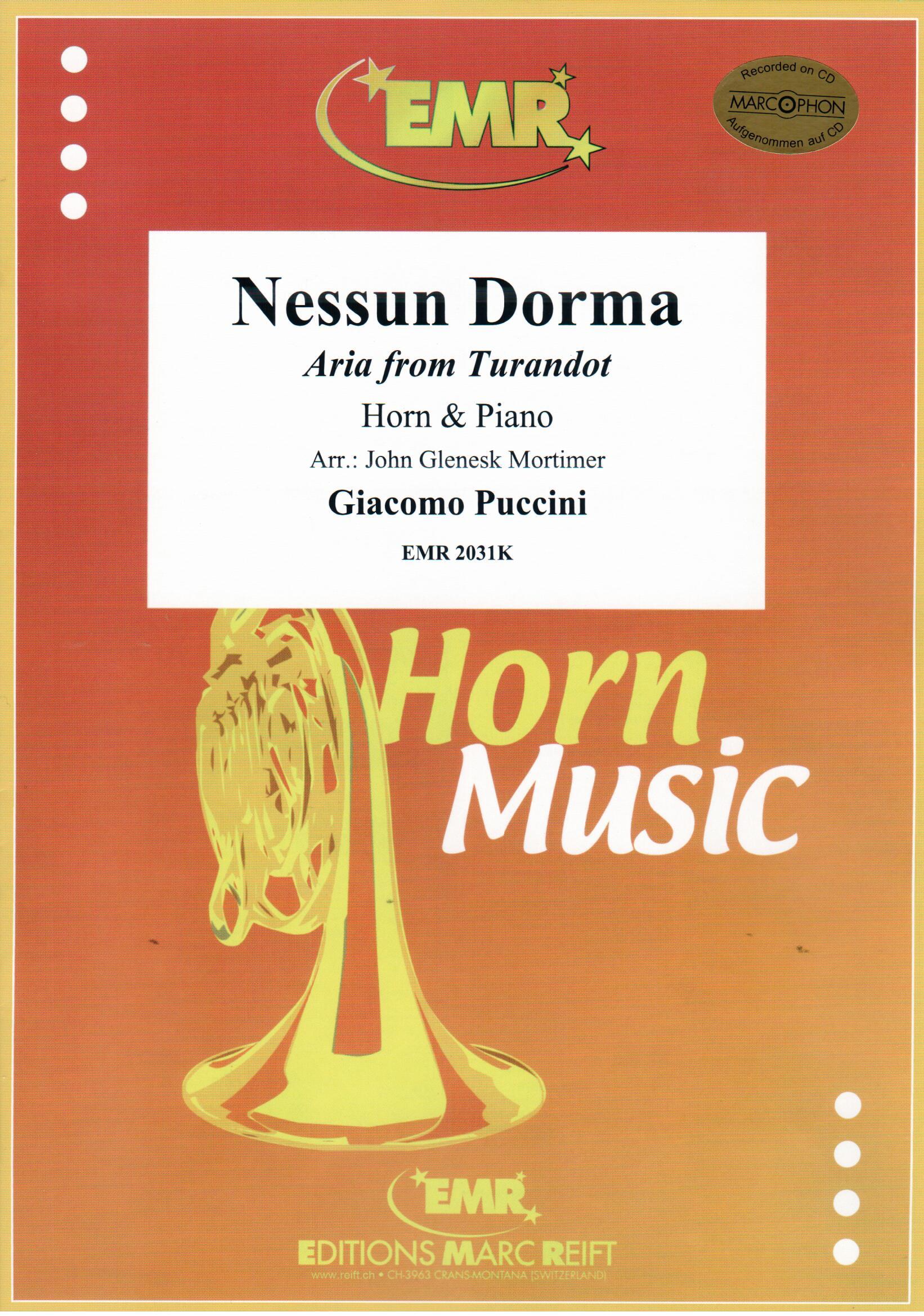 NESSUN DORMA, SOLOS for E♭. Horn