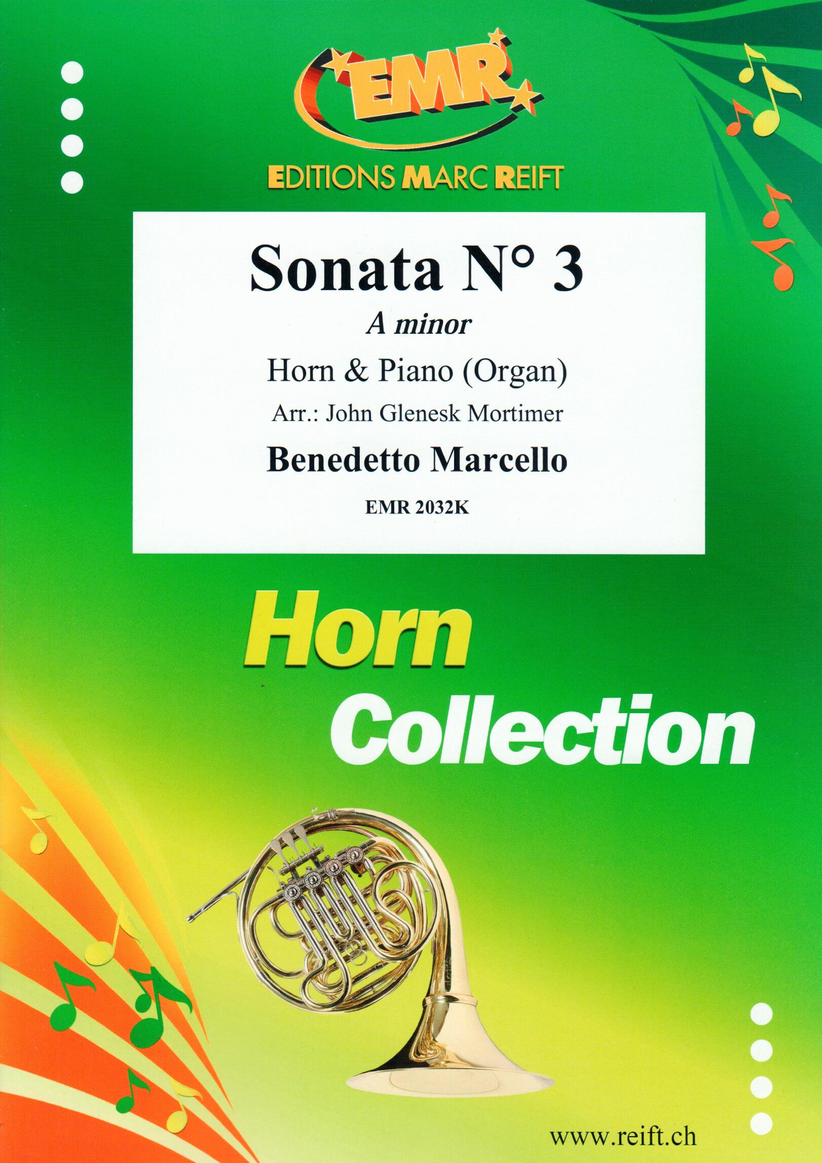 SONATA N° 3 IN A MINOR, SOLOS for E♭. Horn