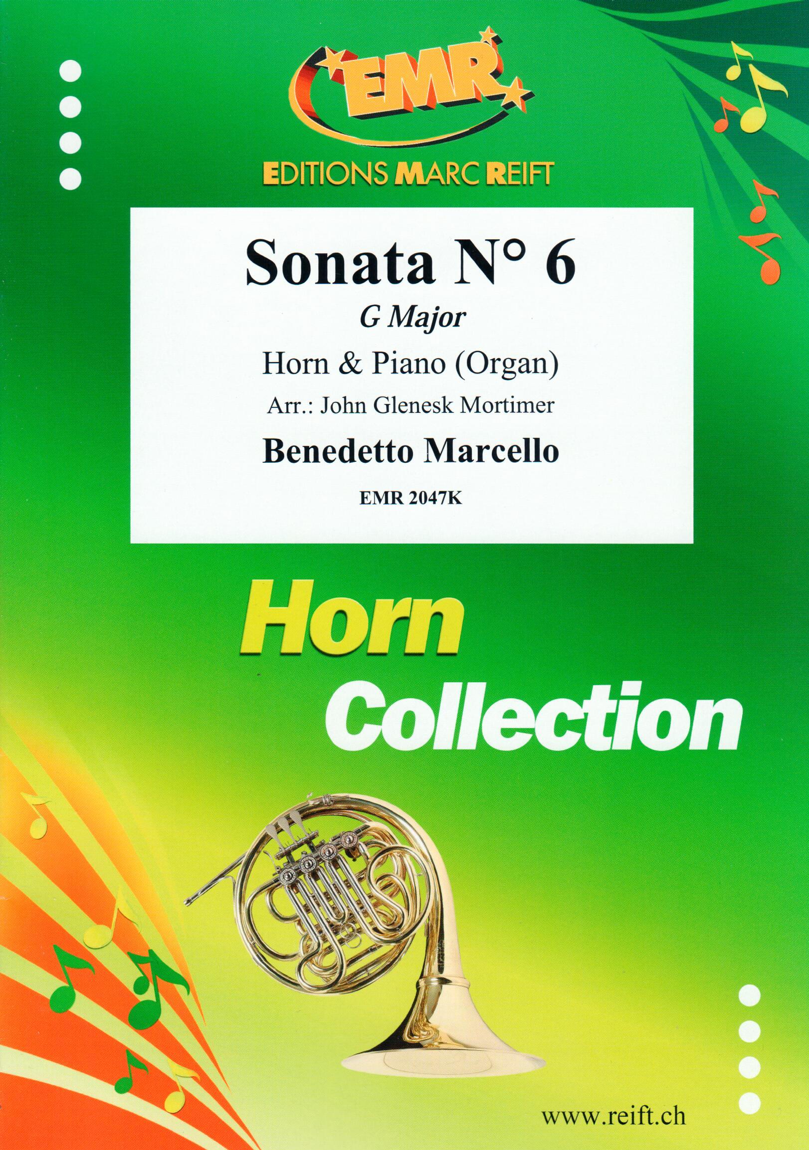 SONATA N° 6 IN G MAJOR, SOLOS for E♭. Horn