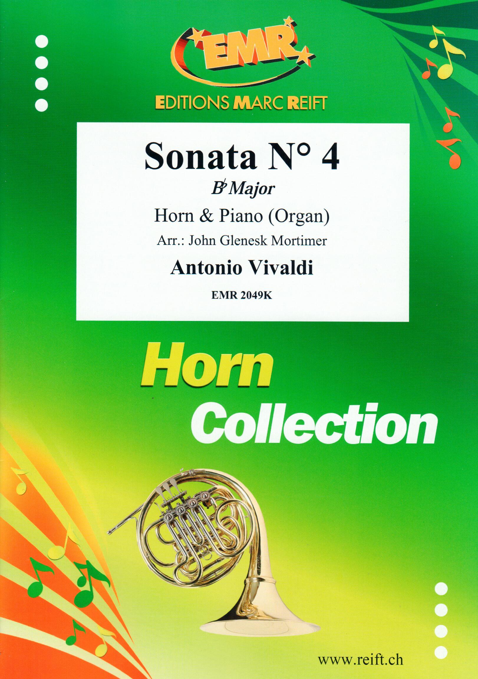 SONATA N° 4 IN BB MAJOR, SOLOS for E♭. Horn