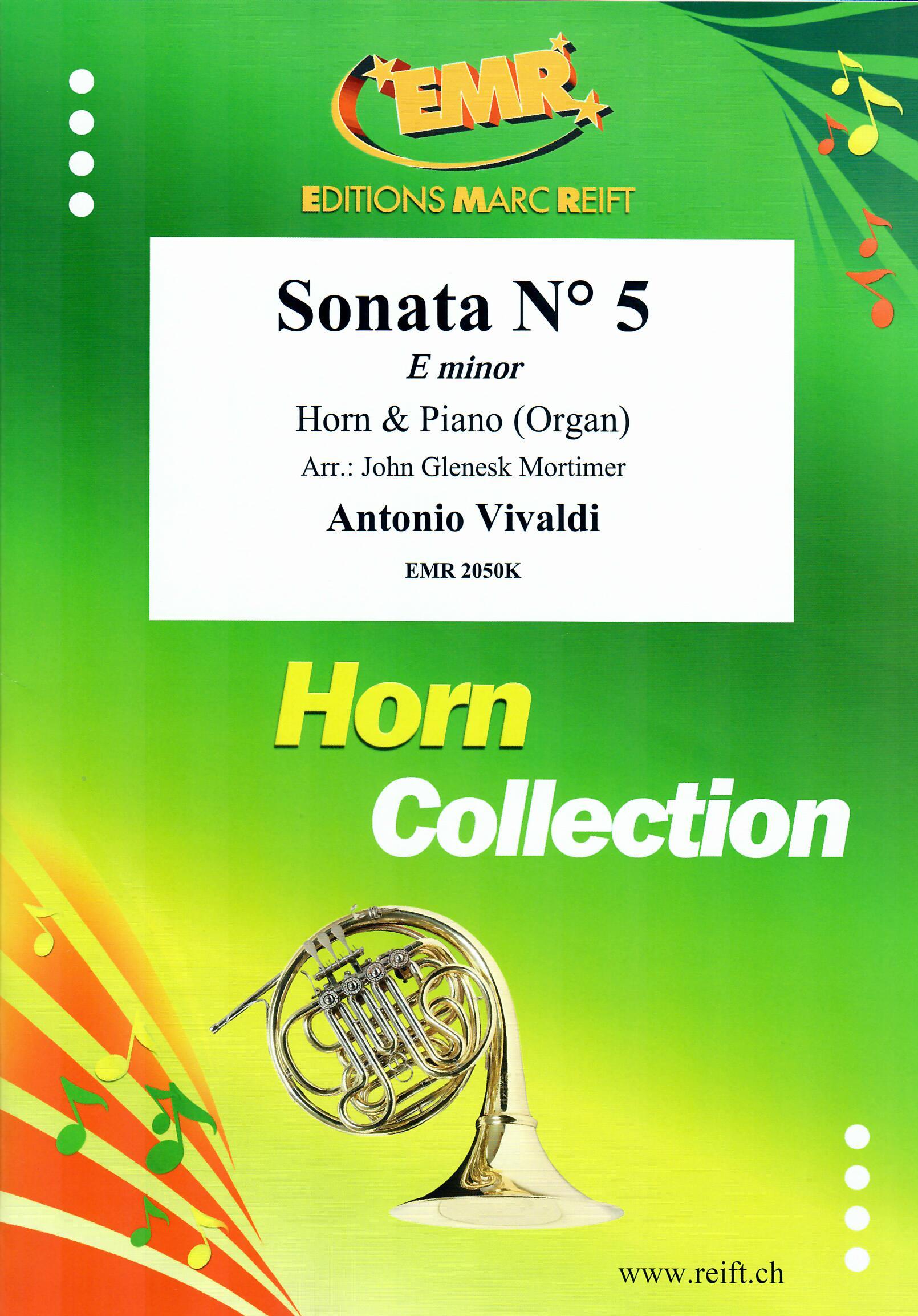 SONATA N° 5 IN E MINOR, SOLOS for E♭. Horn