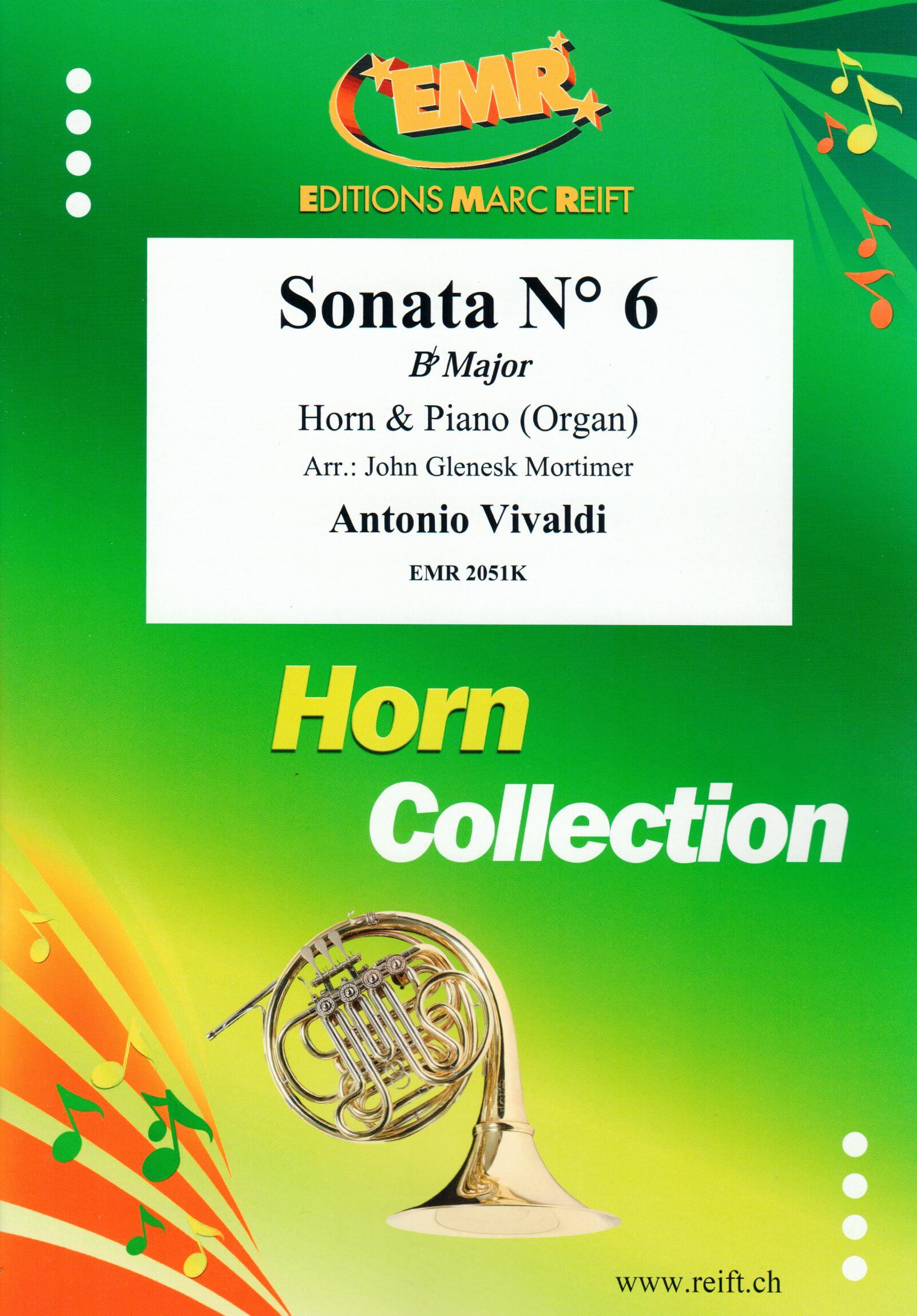 SONATA N° 6 IN BB MAJOR, SOLOS for E♭. Horn