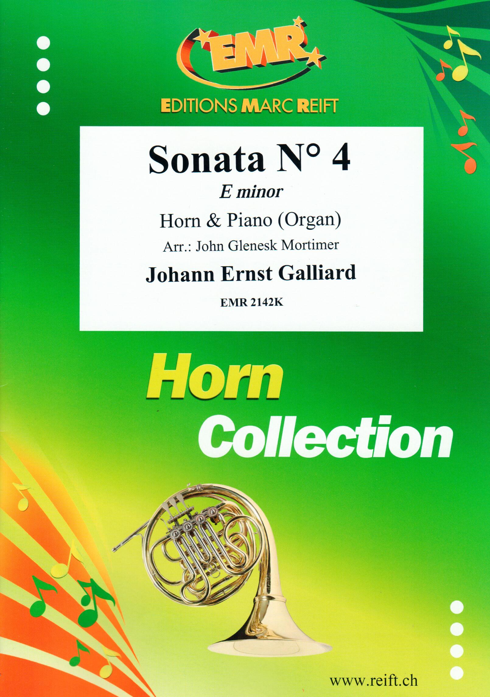 SONATA N° 4 IN E MINOR, SOLOS for E♭. Horn