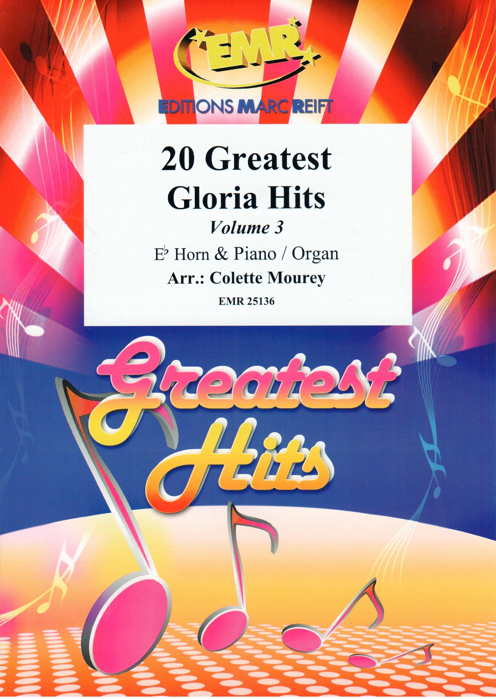 20 GREATEST GLORIA HITS VOL. 2, SOLOS for E♭. Horn