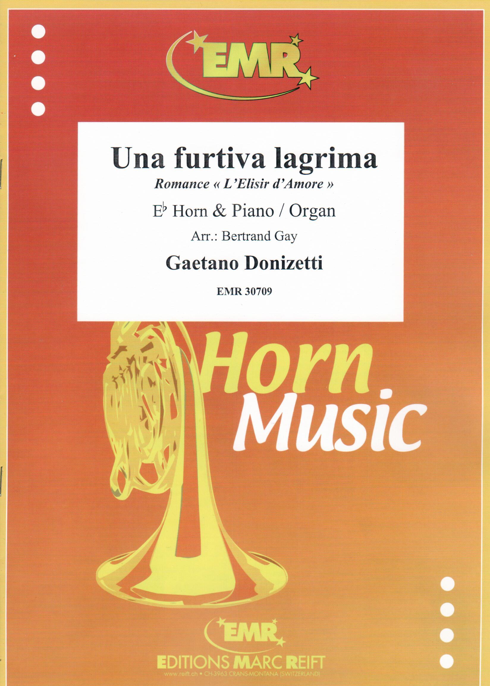 UNA FURTIVA LAGRIMA, SOLOS for E♭. Horn