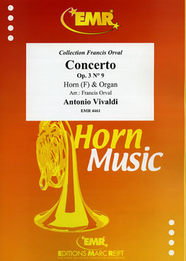 CONCERTO OP. 3 N° 9, SOLOS for Horn in F