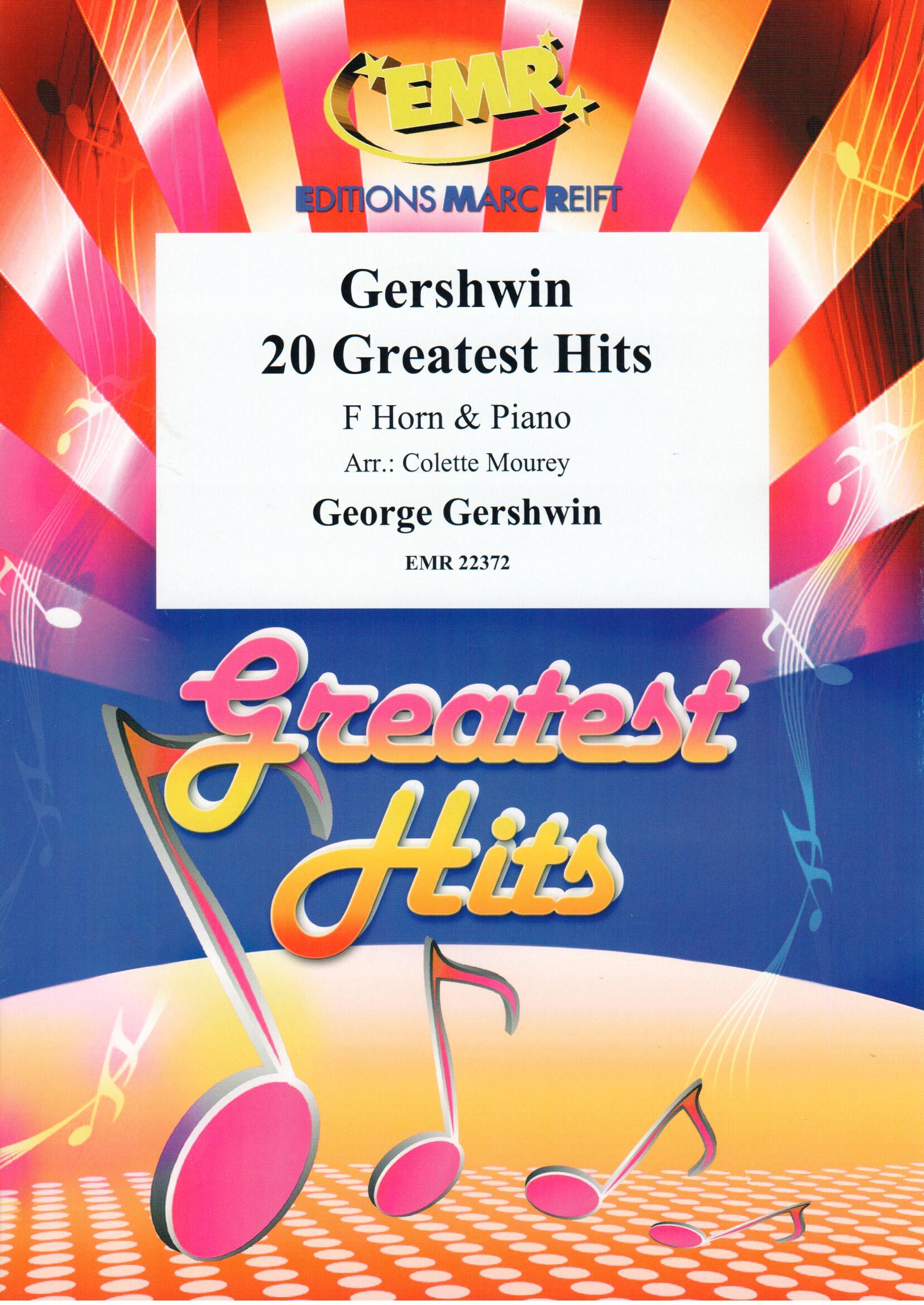 GERSHWIN 20 GREATEST HITS, SOLOS for Horn in F