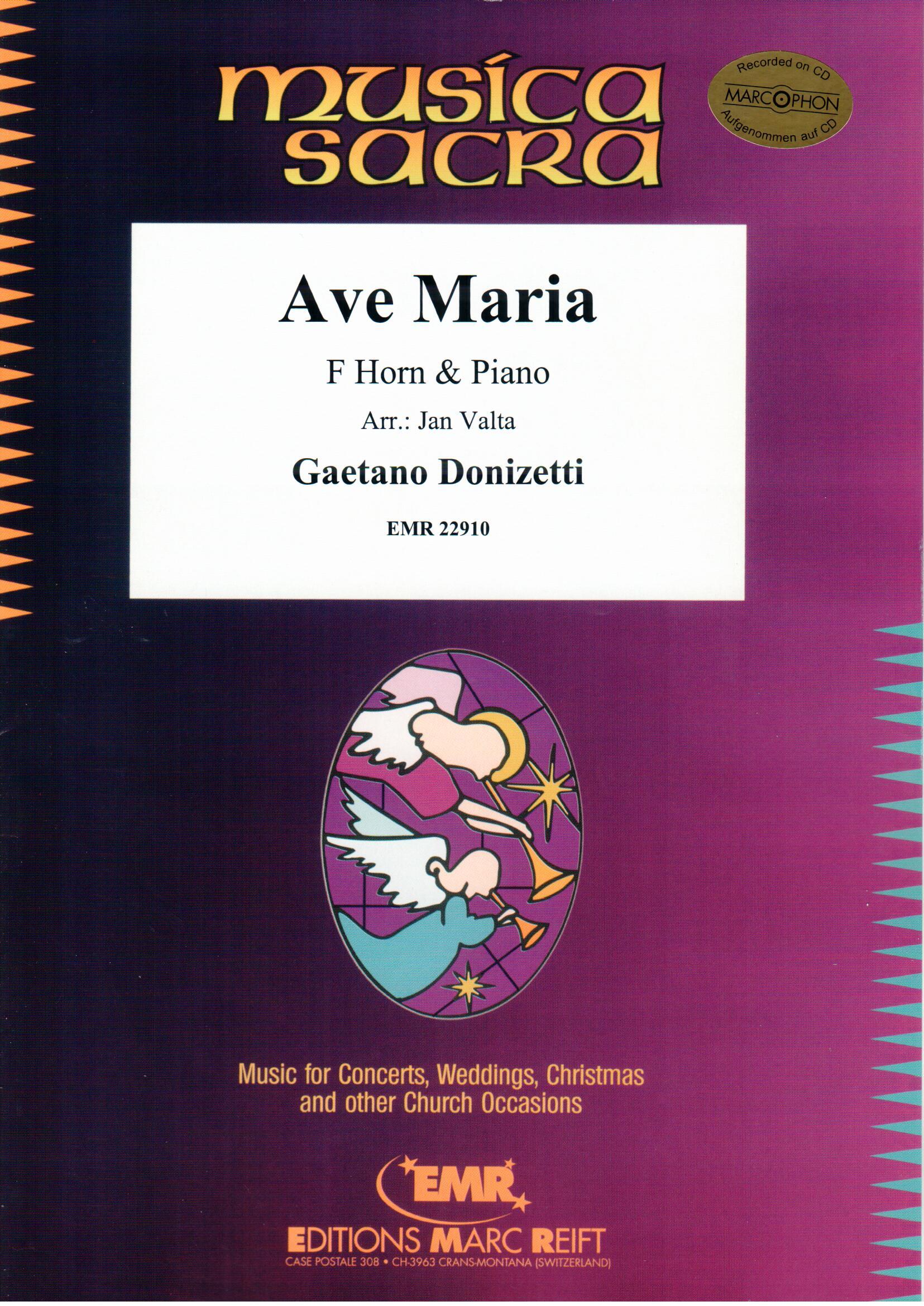 AVE MARIA, SOLOS for Horn in F