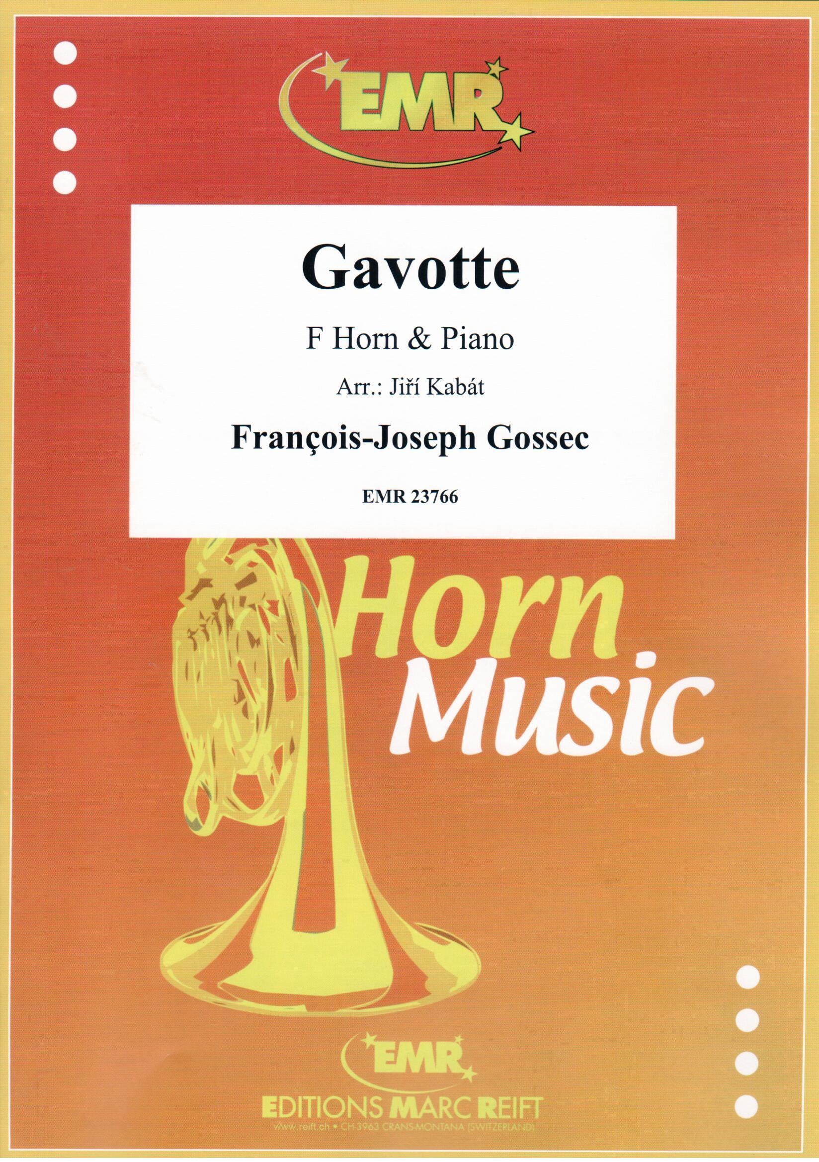 GAVOTTE, SOLOS for Horn in F