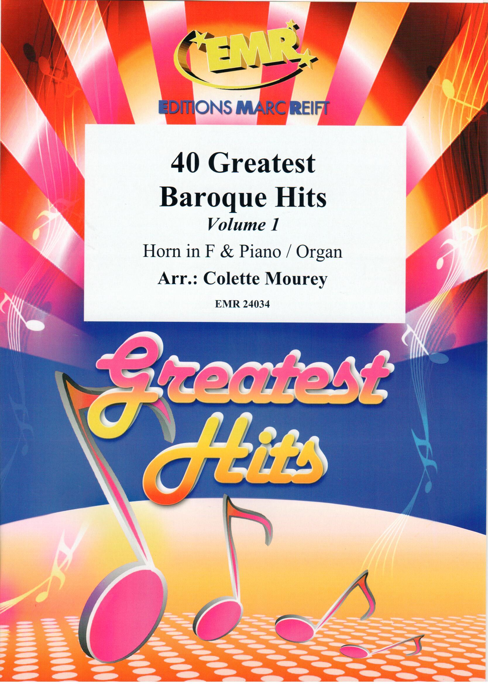 40 GREATEST BAROQUE HITS VOLUME 1, SOLOS for Horn in F