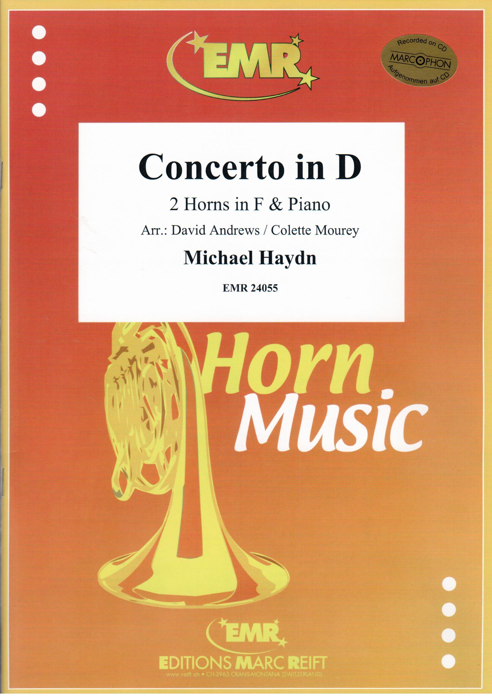 CONCERTO IN D, SOLOS for Horn in F