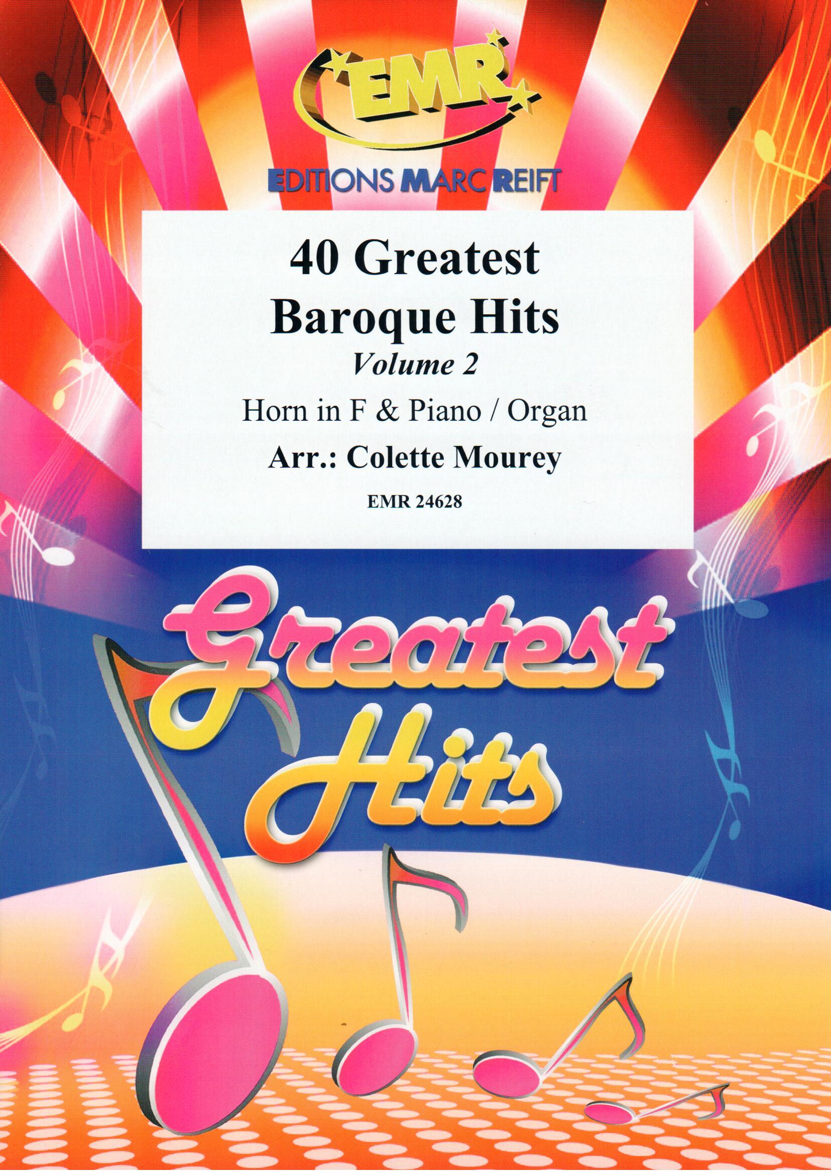 40 GREATEST BAROQUE HITS VOLUME 2, SOLOS for Horn in F