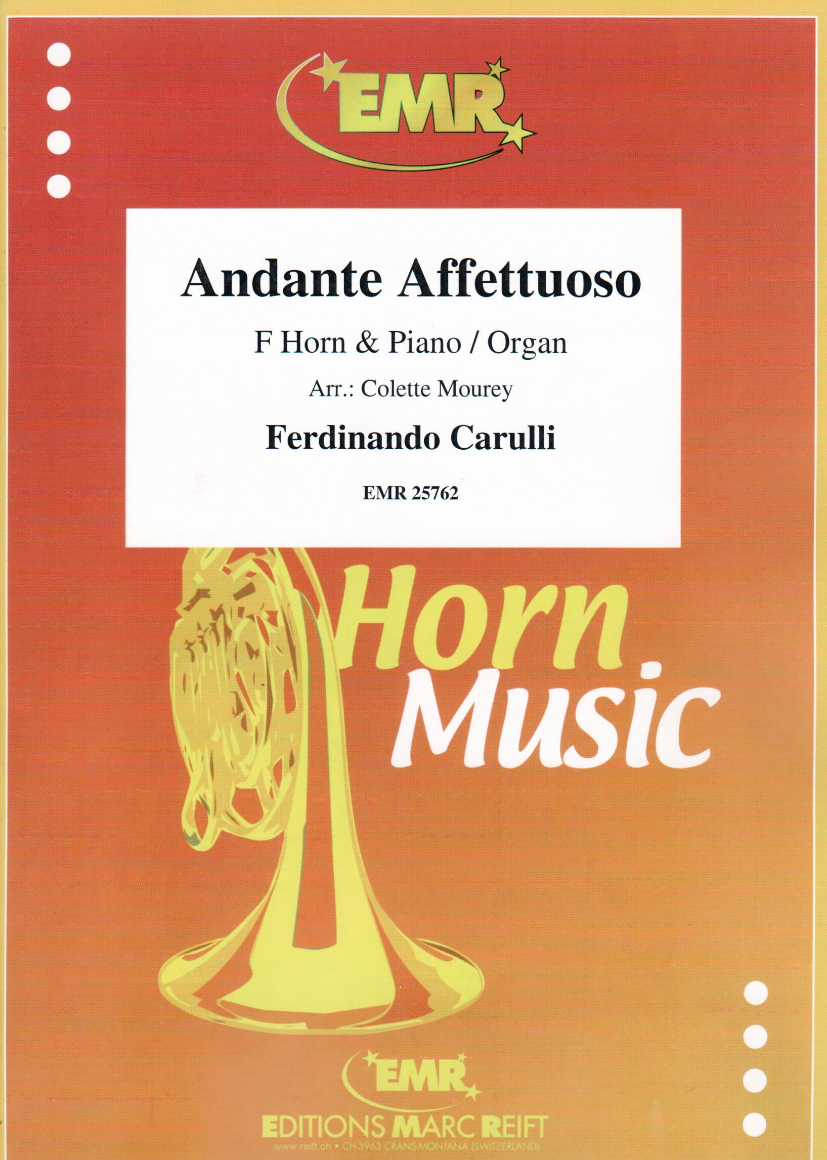 ANDANTE AFFETTUOSO, SOLOS for Horn in F